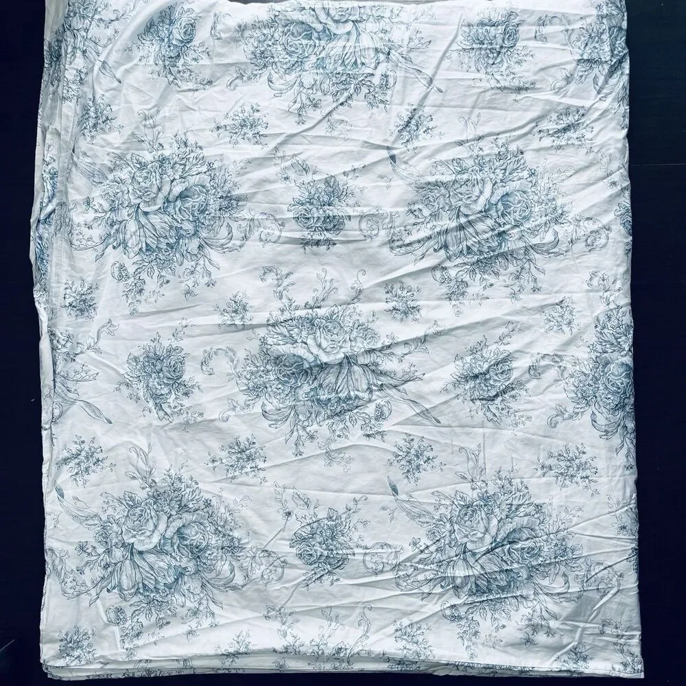 Melange Home 400 Thread Ct French Toile 3-pc King Duvet Set Cotton Shabby Chic